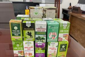 Thanh Hóa: Triệt phá đường dây sản xuất hàng loạt thực phẩm chức năng giả
