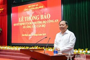 Giám đốc Công an tỉnh Hòa Bình được điều động làm Cục trưởng Cục Cảnh sát giao thông