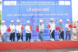 EVNNPT khởi công Dự án Trạm biến áp 500kV Thái Bình