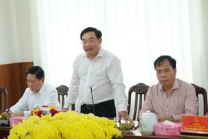 Phó Thủ tướng Bùi Thanh Sơn làm việc với tỉnh Khánh Hòa về dự án điện hạt nhân