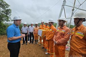 Công đoàn Điện lực Việt Nam tiếp sức công trường 500kV Lào Cai – Vĩnh Yên
