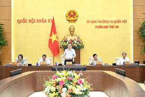 Khai mạc phiên họp thứ 48 của Ủy ban Thường vụ Quốc hội