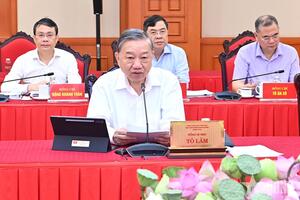 Tổng Bí thư Tô Lâm chủ trì cuộc làm việc của Bộ Chính trị với Ban Thường vụ Đảng ủy Quốc hội