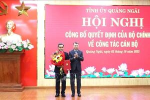 Đồng chí Hồ Văn Niên giữ chức Bí thư Tỉnh ủy Quảng Ngãi