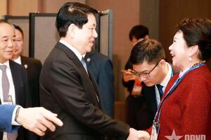 Chủ tịch nước Lương Cường tiếp Nhà sáng lập Tập đoàn MEBO International