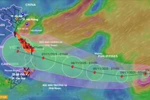 Bão Kalmaegi có thể đạt cấp siêu bão, đe dọa Philippines