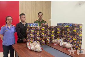 Bắt giữ đối tượng cùng 107 kg pháo nổ