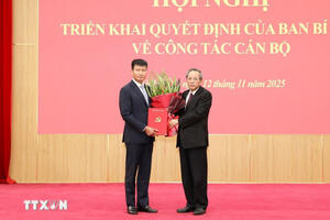 Ông Trần Huy Tuấn được điều động làm Phó Bí thư Tỉnh ủy Ninh Bình
