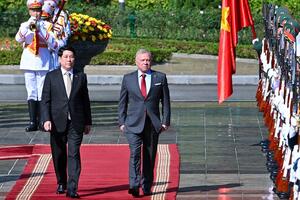 Chủ tịch nước Lương Cường chủ trì Lễ đón chính thức Quốc vương Jordan