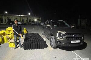 Bắt đối tượng vận chuyển trái phép hơn 224 bình khí