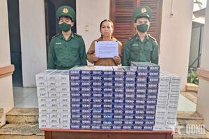 Biên phòng An Giang: Liên tiếp bắt giữ các vụ vận chuyển thuốc lá ngoại nhập lậu