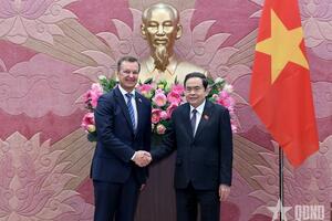 Chủ tịch Quốc hội tiếp Phó chủ tịch thứ nhất Hội đồng liên bang Quốc hội Liên bang Nga