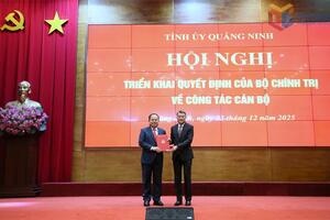 Đồng chí Quản Minh Cường được điều động giữ chức Bí thư Tỉnh ủy Quảng Ninh