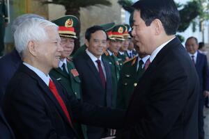 Chủ tịch nước Lương Cường trao danh hiệu Anh hùng Lực lượng vũ trang nhân dân tặng Lực lượng vũ trang Quân khu 7