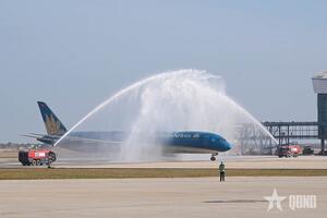 Khai trương chuyến bay đầu tiên tại sân bay quốc tế Long Thành