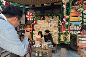 Độc đáo mô hình "Toa tàu di sản" tại phường Ba Đình