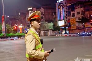 Hà Nội: Xuyên đêm bảo đảm an ninh, trật tự trong thời gian diễn ra Đại hội XIV của Đảng