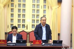 Chủ tịch nước Lương Cường làm việc với Văn phòng Chủ tịch nước triển khai các nhiệm vụ tổ chức Tết Nguyên đán
