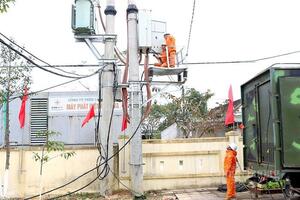 Hà Tĩnh: Đảm bảo cung cấp điện Tết tại các khu vực xung yếu