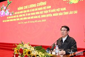 Chủ tịch nước Lương Cường thăm, chúc mừng năm mới tại Lào Cai