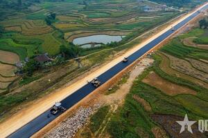 Thi công nước rút hoàn thành cao tốc Đồng Đăng - Trà Lĩnh