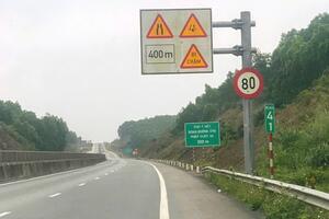 Điều chỉnh tốc độ khai thác cao tốc Cam Lộ - La Sơn tối đa 80km/giờ