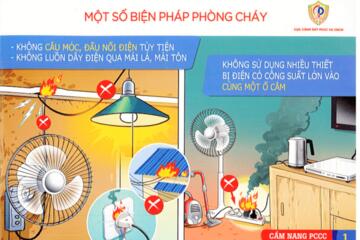 Các biện pháp đảm bảo an toàn cháy nổ tại hộ gia đình