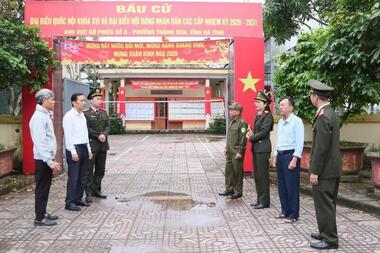 Công an Hà Tĩnh chủ động từ sớm, giữ vững địa bàn bầu cử