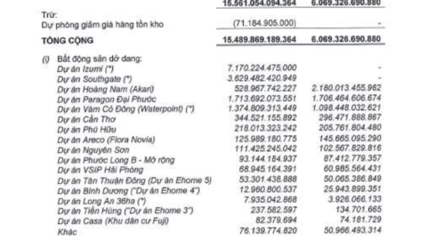 10.000 tỷ đồng hàng tồn kho của Nam Long “om” tại 2 dự án