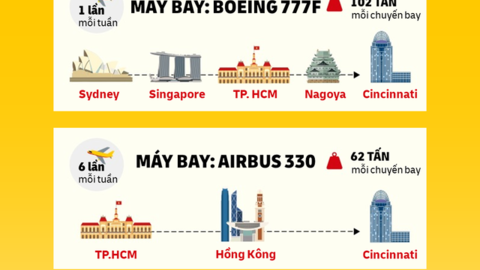 Đón đầu thương mại song phương giữa 2 nước đang tăng trưởng mạnh, DHL Express mở đường bay chở hàng mới TP.HCM – Hoa Kỳ