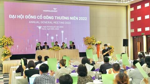 Văn Phú - Invest: Mục tiêu cả năm 2022 thu 2.600 tỷ đồng, chia cổ tức 10%