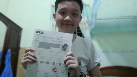 Không học thêm, nam sinh Bình Định đạt 8.0 IELTS trong lần thi đầu tiên