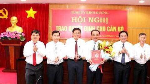 Bình Dương trao quyết định bổ nhiệm cán bộ