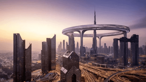 Tham vọng của các kiến trúc sư Dubai: Xây vòng tròn "siêu khủng" bao quanh tòa nhà cao nhất thế giới