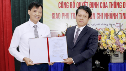 Công bố Quyết định của Thống đốc NHNN giao phụ trách NHNN Chi nhánh tỉnh Vĩnh Phúc