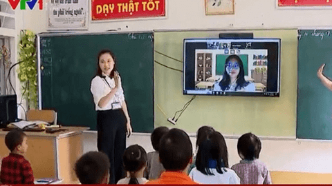 Lớp học ảo trực tiếp tại huyện vùng sâu Hà Giang