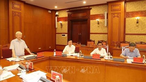 Tổng Bí thư chủ trì họp Thường trực BCĐ Trung ương về phòng, chống tham nhũng, tiêu cực