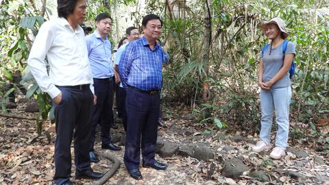 Bộ trưởng Lê Minh Hoan thăm và làm việc tại VQG Cát Tiên