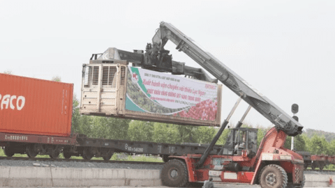 Bắc Giang lần đầu xuất vải thiều sang Trung Quốc bằng đường sắt