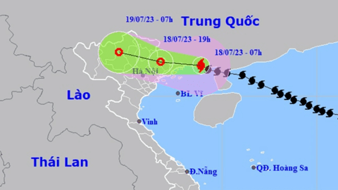 Bão số 1 tiếp tục suy yếu, cách Móng Cái 100 km