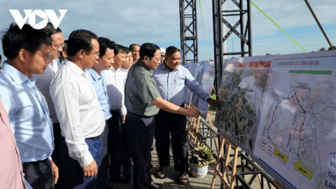 Thủ tướng kiểm tra dự án đường vành đai 3 TP.HCM qua Long An