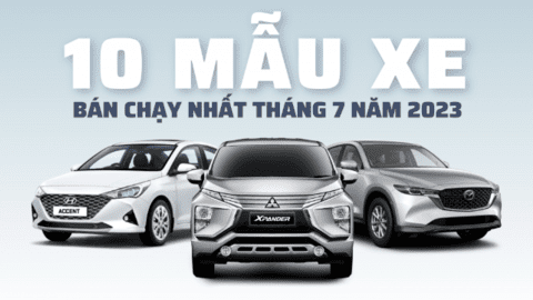Top 10 mẫu xe bán chạy nhất tháng 7: Mitsubishi Xpander dẫn đầu
