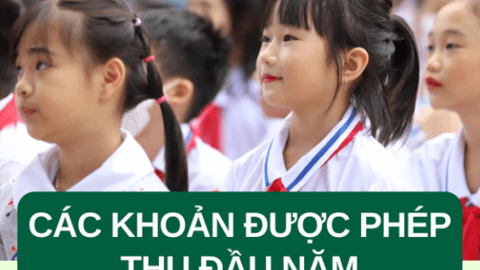 Trường học ở Hà Nội được phép thu những khoản nào đầu năm học?