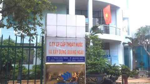 Cấp thoát nước và Xây dựng Quảng Ngãi đạt 63,6% kế hoạch lợi nhuận năm