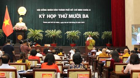 Khai mạc kỳ họp HĐND TP Hồ Chí Minh cuối năm 2023