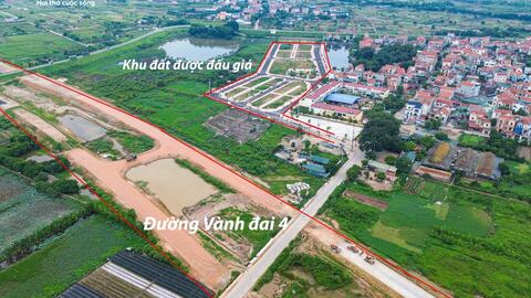 Cận cảnh khu đất đấu giá cao bất thường ở Hoài Đức, Hà Nội