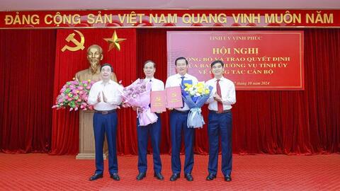 Điều động, bổ nhiệm, chuẩn y cán bộ chủ chốt ở 6 tỉnh, thành