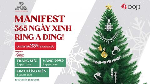 “Manifest” 365 ngày xinh tươi với quà trang sức DOJI, Thế giới Kim cương