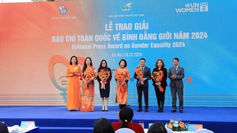Trao 24 tác phẩm báo chí toàn quốc xuất sắc về bình đẳng giới năm 2024