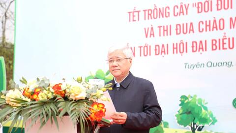 Trung ương Đoàn phát động Tết trồng cây và thi đua chào mừng Đại hội XIV của Đảng